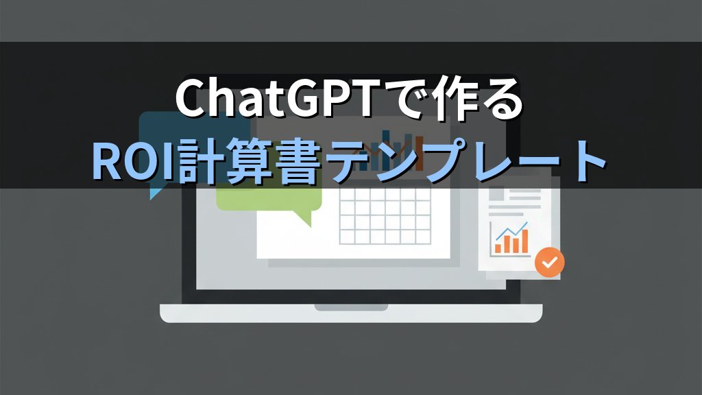 AI導入の費用対効果（ROI）の計算方法｜上司を説得するための数字の作り方 - 解説
