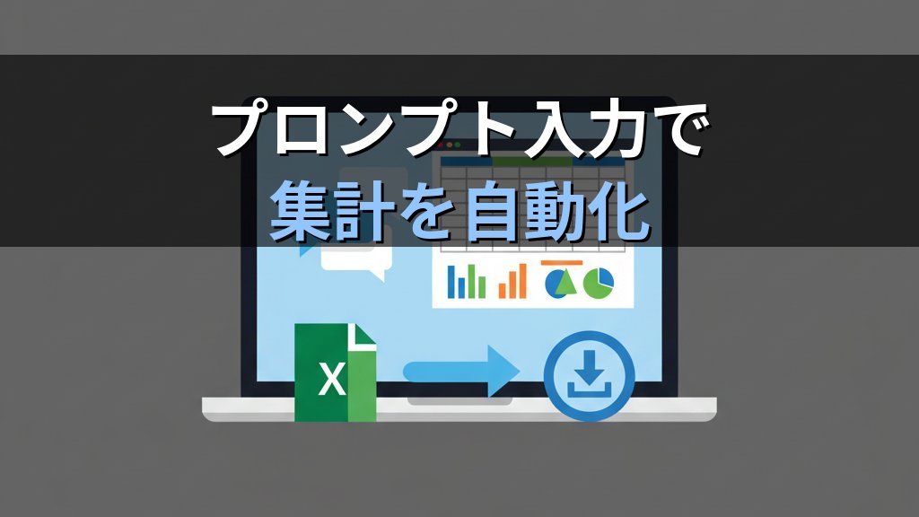 ChatGPTでExcelデータを分析・集計する方法｜関数不要のプロンプト術 - 解説
